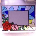 花とモザイクのウェルカムボード