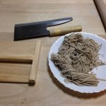 蕎麦打ち。