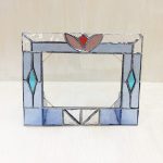 生徒さん作品。淡い色の写真たて