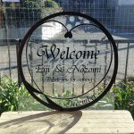 ステンドグラスのウェルカムボード