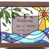 ステンドグラスのウェルカムボード【風景】