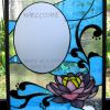 ステンドグラスのウェルカムボード【花】