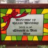 ステンドグラスのウェルカムボード