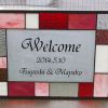 ステンドグラスのウェルカムボード